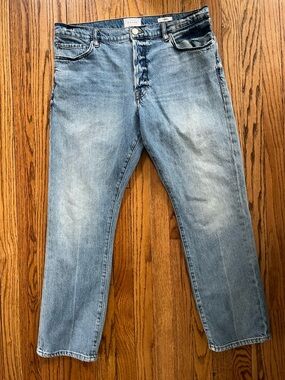 Frame Le Slouch ButtonFly Women’s Boyfriend Jean Sz. 31 Iceberg Wash 100% Cotton